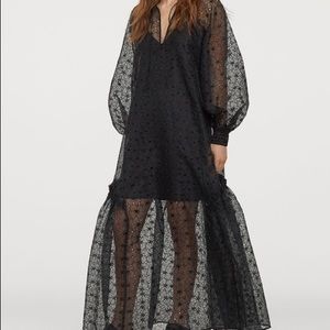 H&M H&M Conscious Organza Kaftan DRESS Black